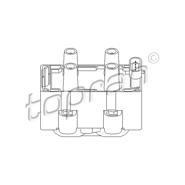 Слика на Бобина TOPRAN 700 123 за Renault Kangoo Rapid (FC0-1) 1.4 (FC0C, FC0B, FC0H, FC0M) - 75 коњи бензин