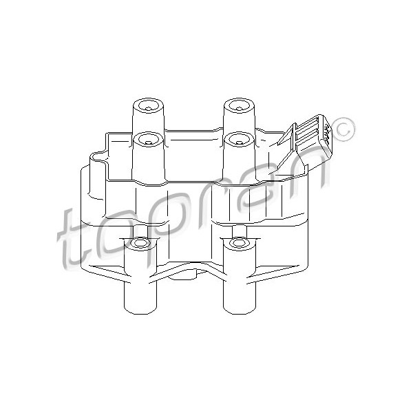 Слика на Бобина TOPRAN 720 307 за Peugeot 306 Hatchback 1.6 - 89 коњи бензин