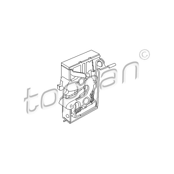 Слика на брава на врата TOPRAN 103 432 за VW Scirocco (53B) 1.6 - 75 коњи бензин