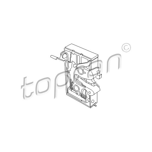 Слика на брава на врата TOPRAN 103 433 за VW Passat 2 Sedan (B2,32b) 2.2 - 115 коњи бензин