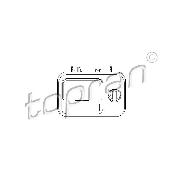 Слика на брава на жабката TOPRAN 109 077 за VW Golf 3 Variant (1H5) 1.8 - 90 коњи бензин