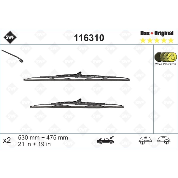 Слика на Брисачи SWF DAS ORIGINAL SET 116310