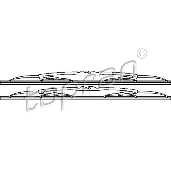 Слика на брисачи TOPRAN 202 225 за Ford Fiesta 4 (ja,jb) 1.4 i 16V - 90 коњи бензин