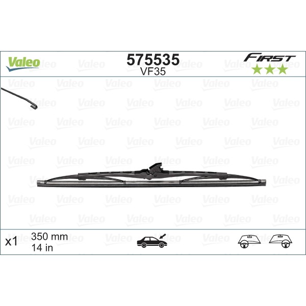 Слика на брисачи VALEO FIRST 575535 за Hyundai Matrix (FC) 1.5 CRDi - 82 коњи дизел