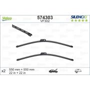 Слика 1 на брисачи VALEO SILENCIO FLAT BLADE SET 574303