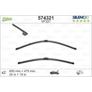 Слика 1 на брисачи VALEO SILENCIO FLAT BLADE SET 574321