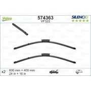 Слика 1 на брисачи VALEO SILENCIO FLAT BLADE SET 574363