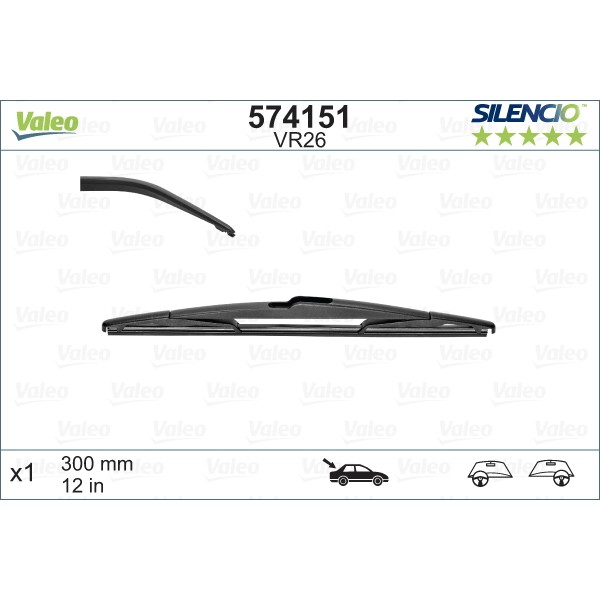 Слика на Брисачи VALEO SILENCIO REAR 574151 за Renault Clio 2 Box 1.9 D (SB0E) - 64 коњи дизел