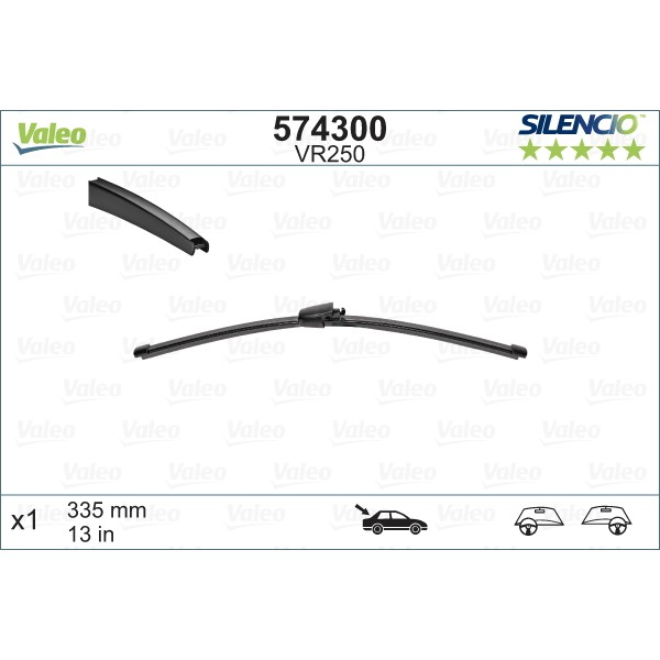 Слика на брисачи VALEO SILENCIO REAR 574300 за Seat Altea XL (5P5,5P8) 1.2 TSI - 105 коњи бензин