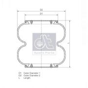 Слика 1 на буфер, воздушна амортизациа DT Spare Parts 2.61034