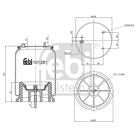 Слика на Буфер, воздушна амортизациа FEBI BILSTEIN 101281