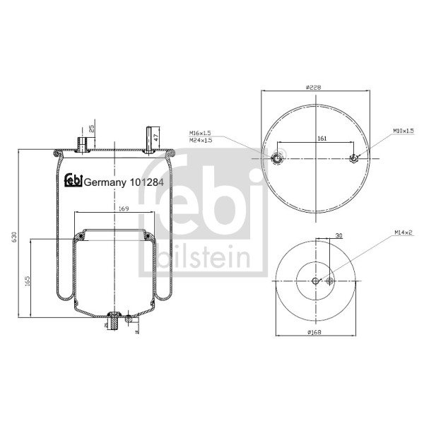 Слика на Буфер, воздушна амортизациа FEBI BILSTEIN 101284