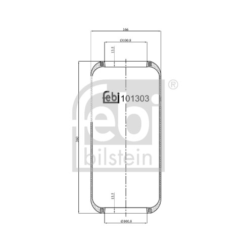 Слика на буфер, воздушна амортизациа FEBI BILSTEIN 101303 за Mercedes C-class Estate (s204) C 220 CDI (204.208) - 170 коњи дизел