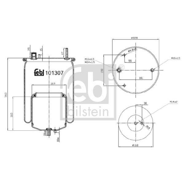 Слика на Буфер, воздушна амортизациа FEBI BILSTEIN 101307