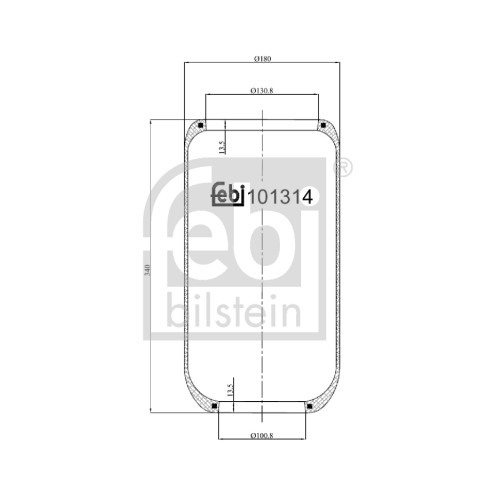 Слика на Буфер, воздушна амортизациа FEBI BILSTEIN 101314