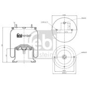 Слика 1 на буфер, воздушна амортизациа FEBI BILSTEIN 101347