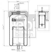 Слика 1 на буфер, воздушна амортизациа FEBI BILSTEIN 102377