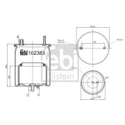 Слика 1 на буфер, воздушна амортизациа FEBI BILSTEIN 102383