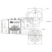 Слика 1 $на Буфер, воздушна амортизациа FEBI BILSTEIN 102809