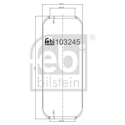 Слика на буфер, воздушна амортизациа FEBI BILSTEIN 103245 за камион Iveco Stralis AS 260S50 - 500 коњи дизел