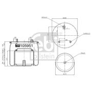 Слика 1 на буфер, воздушна амортизациа FEBI BILSTEIN 105951