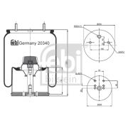 Слика 1 на буфер, воздушна амортизациа FEBI BILSTEIN 20340