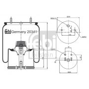 Слика 1 на буфер, воздушна амортизациа FEBI BILSTEIN 20341