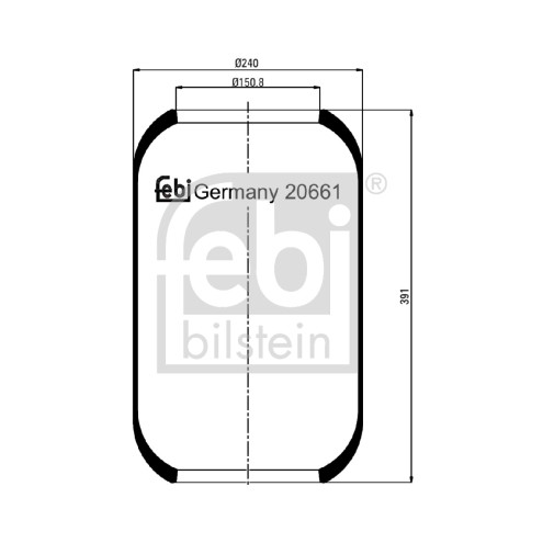 Слика на Буфер, воздушна амортизациа FEBI BILSTEIN 20661