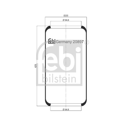 Слика на буфер, воздушна амортизациа FEBI BILSTEIN 20897 за камион Scania 3 Series Bus K 113 CLB - 381 коњи дизел