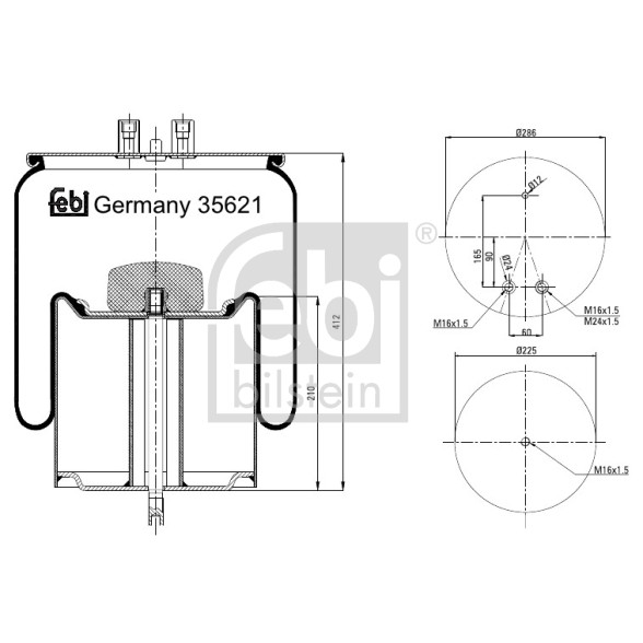 Слика на Буфер, воздушна амортизациа FEBI BILSTEIN 35621