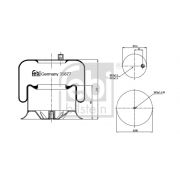 Слика 1 на буфер, воздушна амортизациа FEBI BILSTEIN 35877