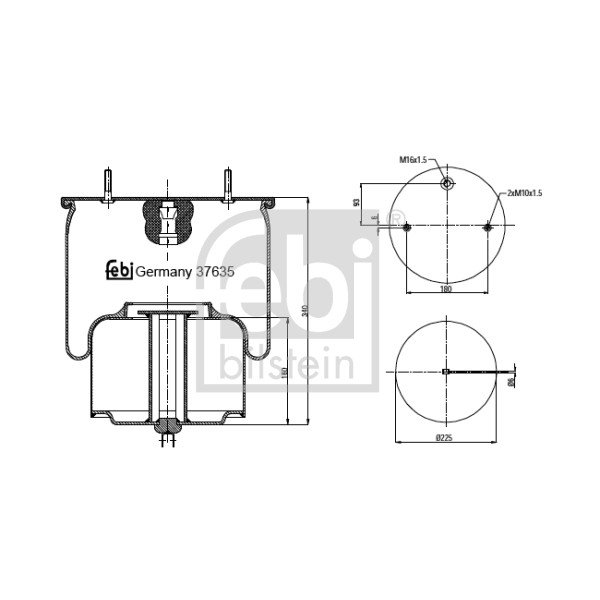 Слика на Буфер, воздушна амортизациа FEBI BILSTEIN 37635