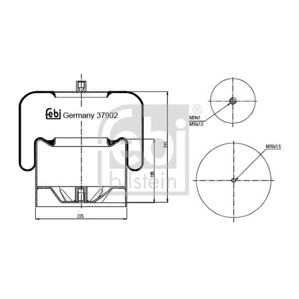 Слика на Буфер, воздушна амортизациа FEBI BILSTEIN 37902