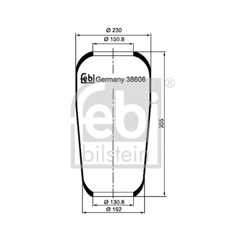 Слика на Буфер, воздушна амортизациа FEBI BILSTEIN 38606