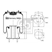 Слика 1 на буфер, воздушна амортизациа FEBI BILSTEIN 38664