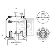 Слика 1 на буфер, воздушна амортизациа FEBI BILSTEIN 38734