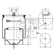 Слика 1 $на Буфер, воздушна амортизациа FEBI BILSTEIN 38827