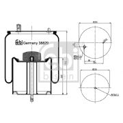 Слика 1 $на Буфер, воздушна амортизациа FEBI BILSTEIN 38829