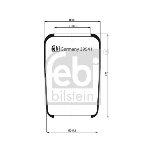 Слика на буфер, воздушна амортизациа FEBI BILSTEIN 39541 за Citroen Jumper BUS 230P 1.9 TD - 92 коњи дизел