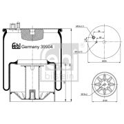 Слика 1 на буфер, воздушна амортизациа FEBI BILSTEIN 39904