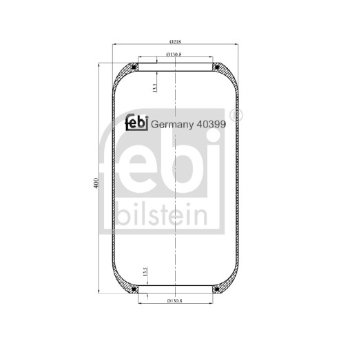 Слика на Буфер, воздушна амортизациа FEBI BILSTEIN 40399