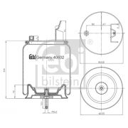 Слика 1 на буфер, воздушна амортизациа FEBI BILSTEIN 40602