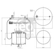 Слика 1 на буфер, воздушна амортизациа FEBI BILSTEIN 44627