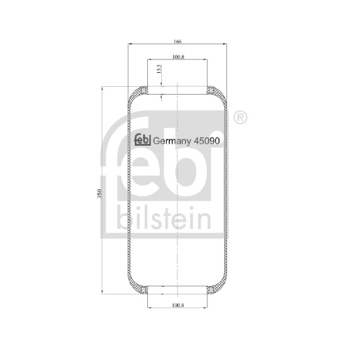 Слика на буфер, воздушна амортизациа FEBI BILSTEIN 45090 за Mercedes C-class Estate (s204) C 180 CDI (204.200) - 120 коњи дизел