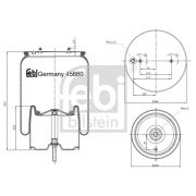 Слика 1 $на Буфер, воздушна амортизациа FEBI BILSTEIN 45660