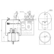 Слика 1 $на Буфер, воздушна амортизациа FEBI BILSTEIN 47549