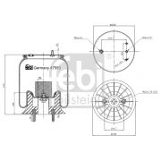 Слика 1 $на Буфер, воздушна амортизациа FEBI BILSTEIN 47553