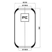 Слика 1 $на Буфер, воздушна амортизациа PE Automotive 084.007-70A