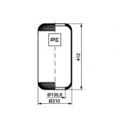 Слика 1 $на Буфер, воздушна амортизациа PE Automotive 084.033-70A