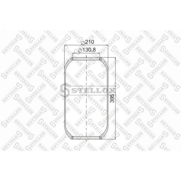 Слика на Буфер, воздушна амортизациа STELLOX 90-06440-SX